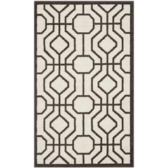 AMHERST, IVORY / BROWN, 3' X 5', Area Rug