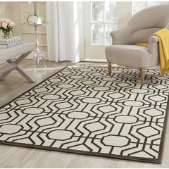 AMHERST, IVORY / BROWN, 5' X 8', Area Rug