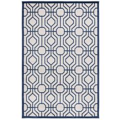 AMHERST, IVORY / NAVY, 5' X 8', Area Rug, AMT416M-5