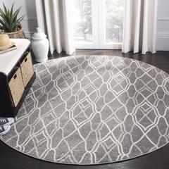 AMHERST, GREY / LIGHT GREY, 7' X 7' Round, Area Rug, AMT417C-7R