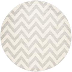 AMHERST, LIGHT GREY / BEIGE, 7' X 7' Round, Area Rug, AMT419B-7R