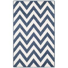 AMHERST, NAVY / BEIGE, 2'-6" X 4', Area Rug, AMT419P-24