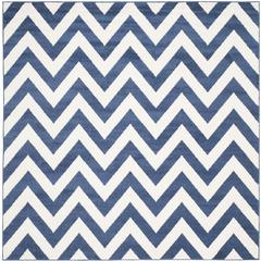 AMHERST, NAVY / BEIGE, 7' X 7' Square, Area Rug, AMT419P-7SQ