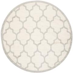 AMHERST, BEIGE / LIGHT GREY, 7' X 7' Round, Area Rug, AMT420E-7R