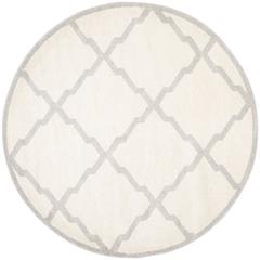 AMHERST, BEIGE / LIGHT GREY, 7' X 7' Round, Area Rug, AMT421E-7R