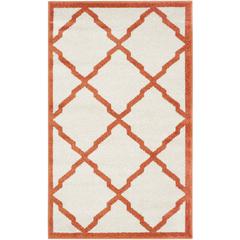 AMHERST, BEIGE / ORANGE, 2'-6" X 4', Area Rug, AMT421F-24