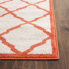 AMHERST, BEIGE / ORANGE, 2'-3" X 11', Area Rug, AMT421F-211