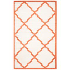 AMHERST, BEIGE / ORANGE, 5' X 8', Area Rug, AMT421F-5