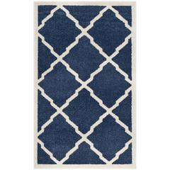 AMHERST, NAVY / BEIGE, 2'-6" X 4', Area Rug, AMT421P-24