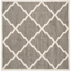 AMHERST, DARK GREY / BEIGE, 5' X 5' Square, Area Rug, AMT421R-5SQ