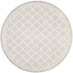 AMHERST, LIGHT GREY / BEIGE, 7' X 7' Round, Area Rug, AMT422B-7R