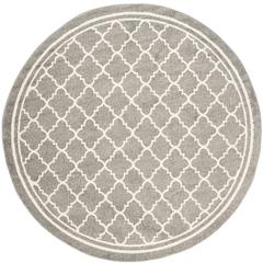 AMHERST, DARK GREY / BEIGE, 7' X 7' Round, Area Rug, AMT422R-7R