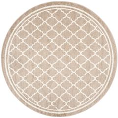 AMHERST, WHEAT / BEIGE, 7' X 7' Round, Area Rug, AMT422S-7R