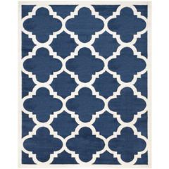 AMHERST, NAVY / BEIGE, 8' X 10', Area Rug, AMT423P-8