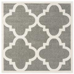 AMHERST, DARK GREY / BEIGE, 5' X 5' Square, Area Rug, AMT423R-5SQ