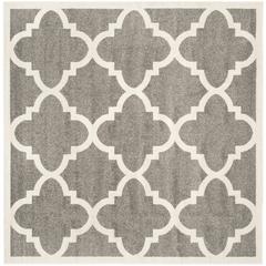 AMHERST, DARK GREY / BEIGE, 7' X 7' Square, Area Rug, AMT423R-7SQ