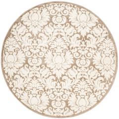 AMHERST, WHEAT / BEIGE, 7' X 7' Round, Area Rug, AMT427S-7R