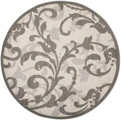 AMHERST, IVORY / GREY, 7' X 7' Round, Area Rug, AMT428K-7R