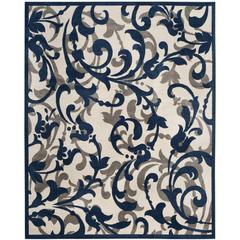 AMHERST, IVORY / NAVY, 8' X 10', Area Rug, AMT428M-8
