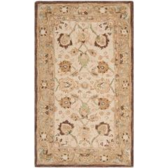 ANATOLIA, IVORY / BROWN, 3' X 5', Area Rug, AN512D-3