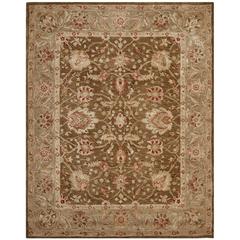 ANATOLIA, BROWN / GREEN, 9'-6" X 13'-6", Area Rug