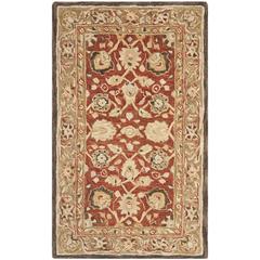 ANATOLIA, RUST / GREEN, 3' X 5', Area Rug