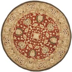 ANATOLIA, RUST / GREEN, 4' X 4' Round, Area Rug