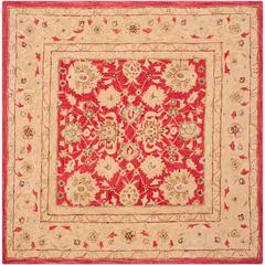 ANATOLIA, RED / IVORY, 6' X 6' Square, Area Rug