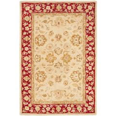 ANATOLIA, IVORY / RED, 4' X 6', Area Rug, AN522C-4