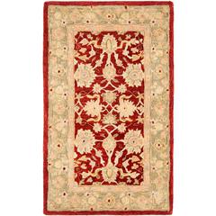 ANATOLIA, RED / MOSS, 3' X 5', Area Rug