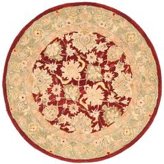 ANATOLIA, RED / MOSS, 4' X 4' Round, Area Rug