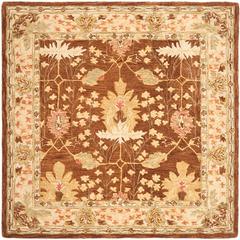 ANATOLIA, BROWN / BEIGE, 6' X 6' Square, Area Rug, AN540B-6SQ