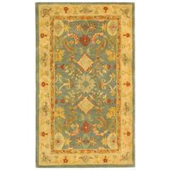 ANATOLIA, LIGHT BLUE / IVORY, 3' X 5', Area Rug