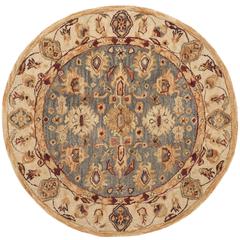 ANATOLIA, BLUE / IVORY, 4' X 4' Round, Area Rug