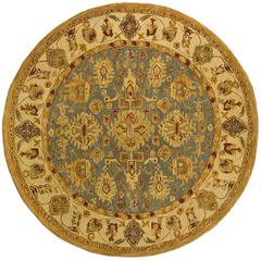 ANATOLIA, BLUE / IVORY, 6' X 6' Round, Area Rug, AN547A-6R