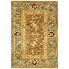 ANATOLIA, BROWN / BLUE, 2' X 3', Area Rug