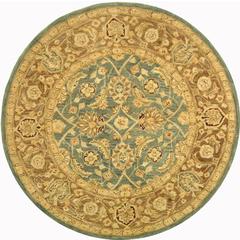 ANATOLIA, TEAL BLUE / TAUPE, 4' X 4' Round, Area Rug