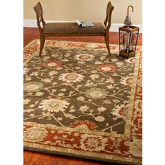 ANATOLIA, OLIVE / RUST, 8' X 10', Area Rug