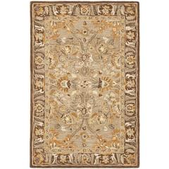 ANATOLIA, DARK GREY / BROWN, 4' X 6', Area Rug