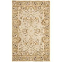 ANATOLIA, SILVER / LIGHT BROWN, 5' X 8', Area Rug
