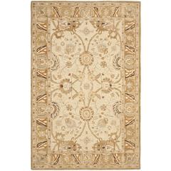 ANATOLIA, SILVER / LIGHT BROWN, 6' X 9', Area Rug