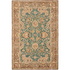 ANATOLIA, TEAL / CAMEL, 6' X 9', Area Rug