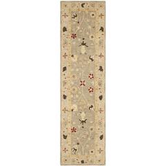 ANATOLIA, BEIGE / SAGE, 2'-3" X 8', Area Rug