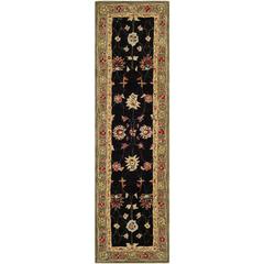 ANATOLIA, BLACK / GREEN, 2'-3" X 8', Area Rug