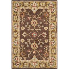 ANATOLIA, BROWN / GOLD, 4' X 6', Area Rug