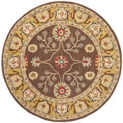 ANATOLIA, BROWN / GOLD, 6' X 6' Round, Area Rug