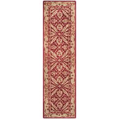 ANATOLIA, RED / IVORY, 2'-3" X 8', Area Rug, AN583B-28