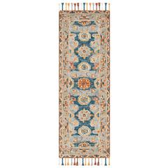 ASPEN, GREY / NAVY, 2'-3" X 11', Area Rug