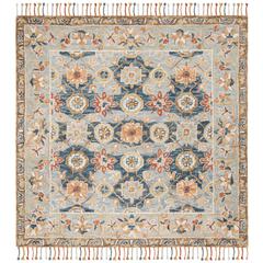 ASPEN, GREY / NAVY, 7' X 7' Square, Area Rug