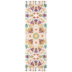 ASPEN, IVORY / PURPLE, 2'-3" X 7', Area Rug